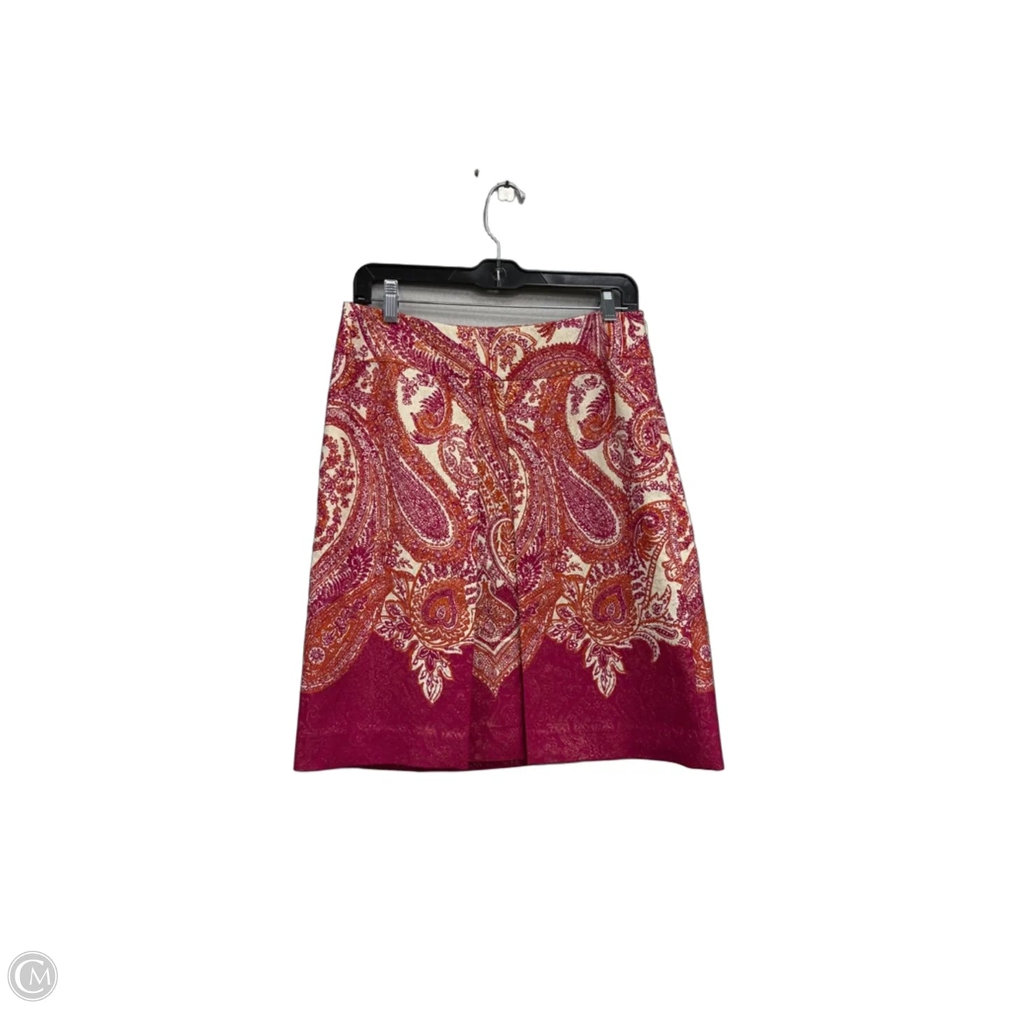 Skirt Mini & Short By Ann Taylor In Orange & Pink, Size: 4