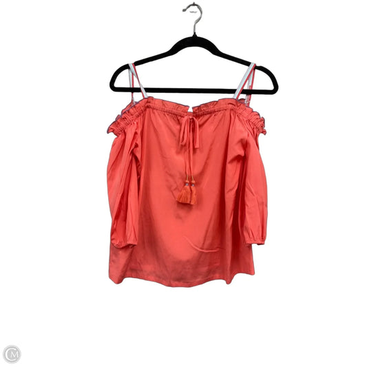 Top Short Sleeve By Trina Turk In Pink & Purple, Size: Xs