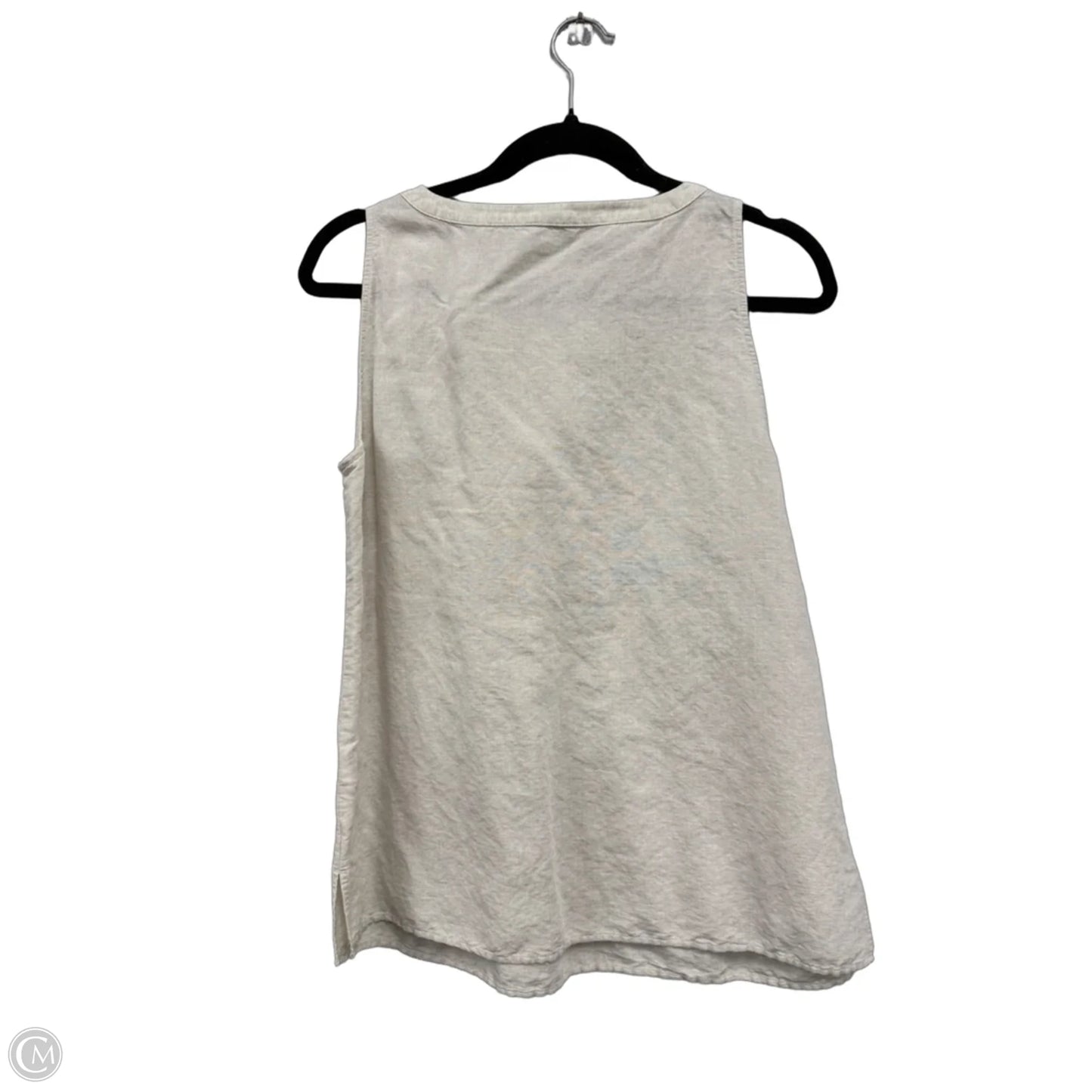 Top Sleeveless By Talbots In Cream, Size: M
