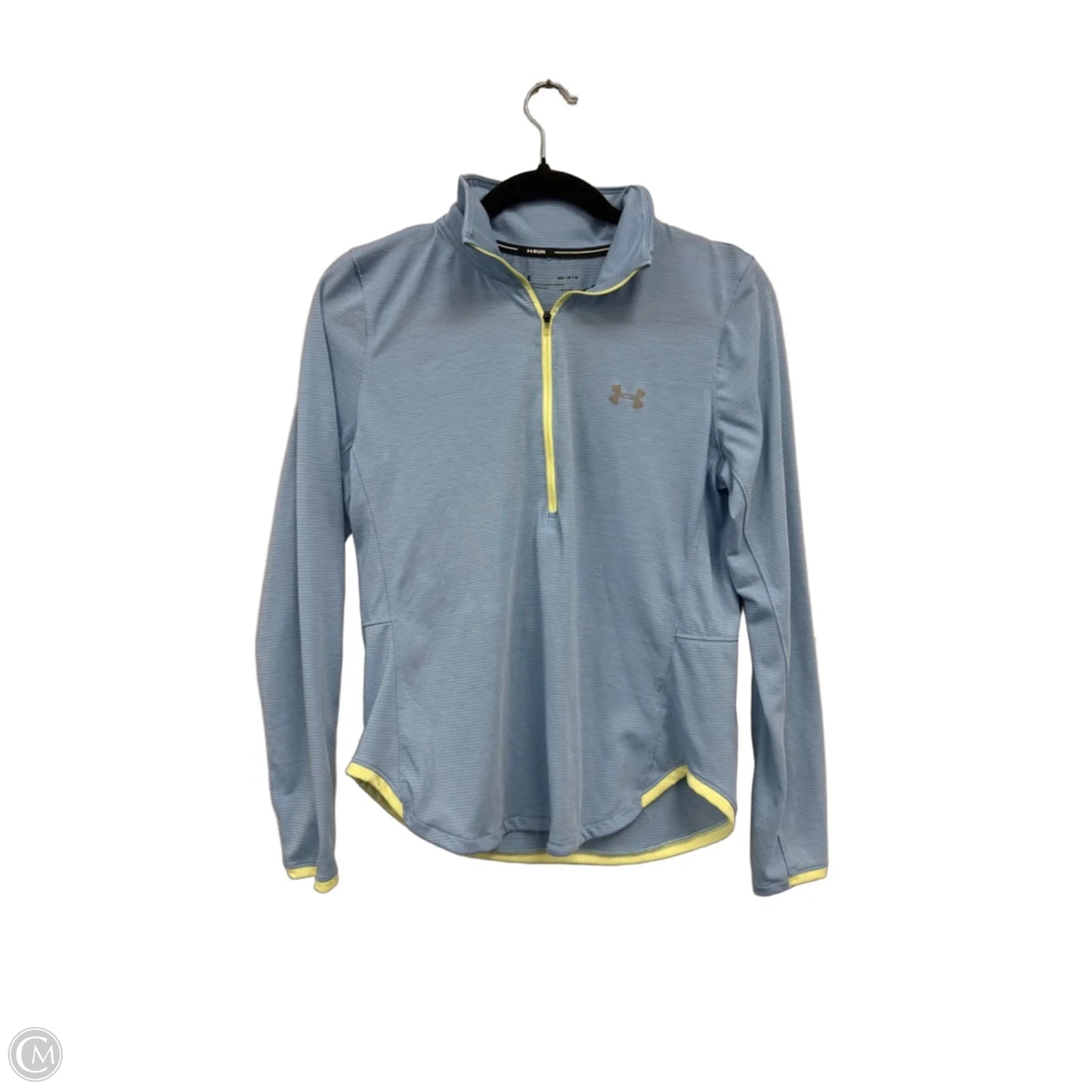 Athletic Jacket By Under Armour In Blue & Yellow, Size: M