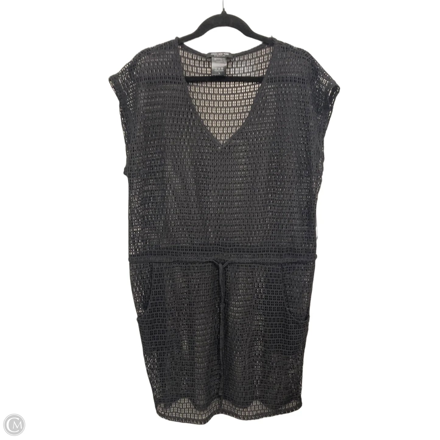Swimwear Cover-up By Jones New York In Black, Size: L