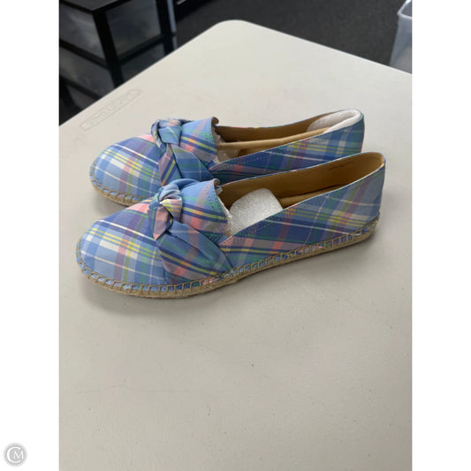 Shoes Flats By Talbots In Blue & Pink, Size: 9.5