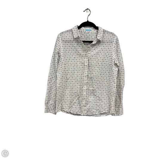 Top Long Sleeve By J Mclaughlin In Geometric Pattern, Size: 10