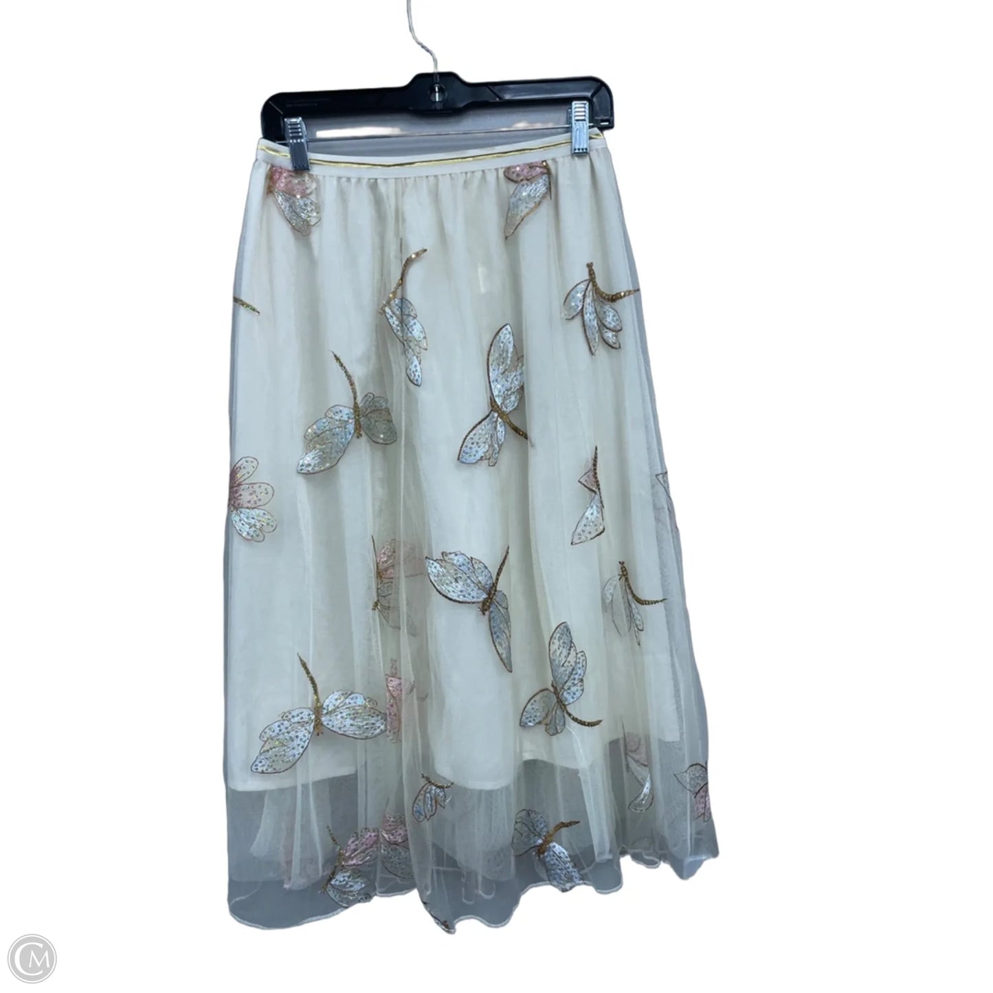 Skirt Maxi By Clothes Mentor In Cream & Tan, Size: S