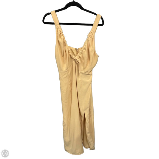 Dress Casual Maxi By Abercrombie And Fitch In Yellow, Size: L