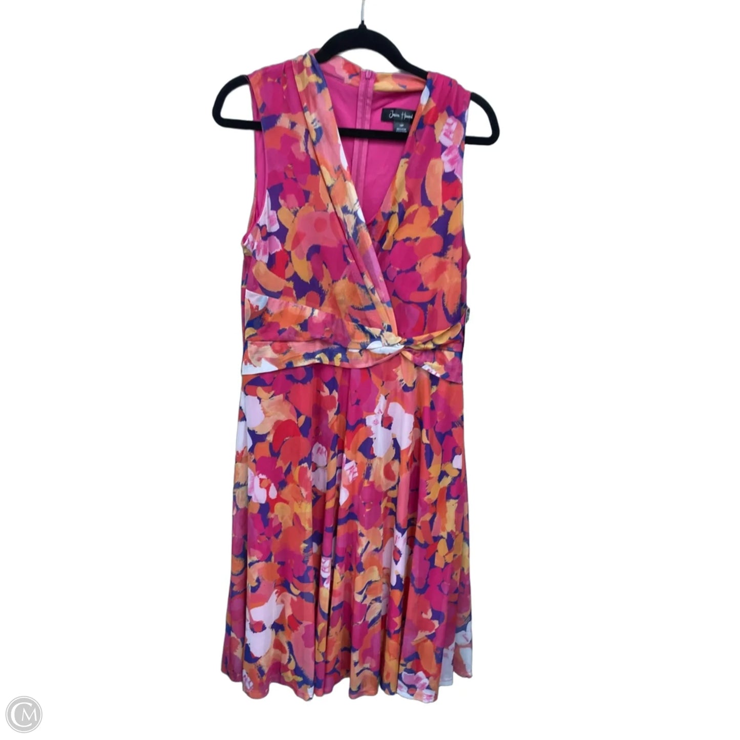 Dress Casual Midi By Jessica Howard In Pink & Purple, Size: 14p