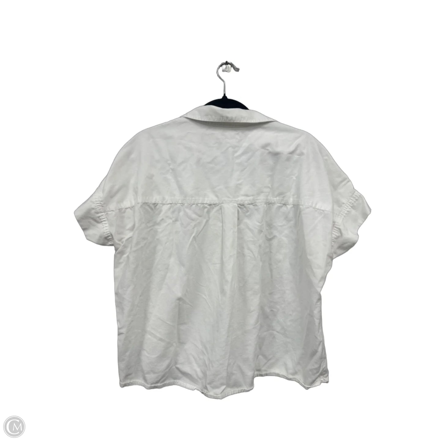 Top Short Sleeve By Madewell In White, Size: L