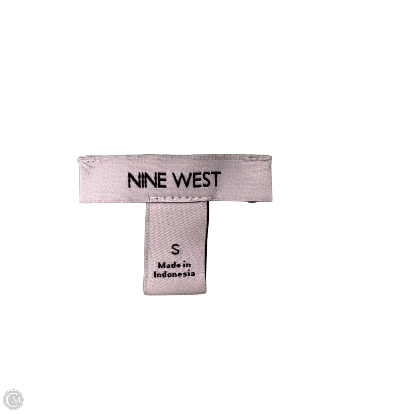 Top Short Sleeve By Nine West In Green & White, Size: S