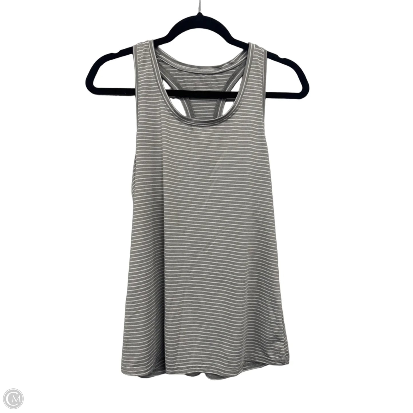 Athletic Tank Top By Jockey In Grey & White, Size: M