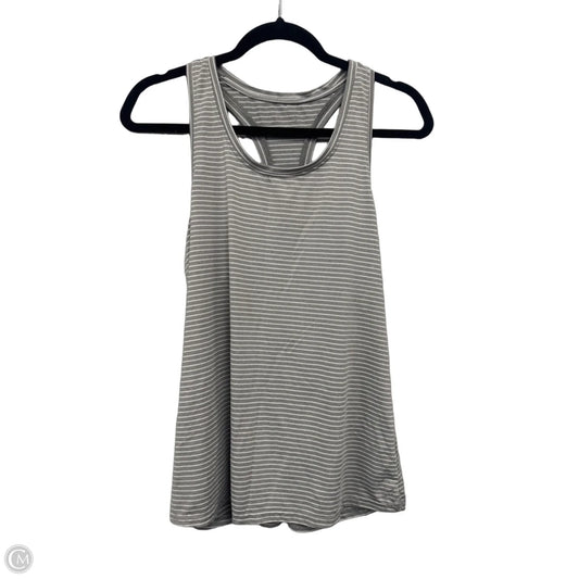 Athletic Tank Top By Jockey In Grey & White, Size: M