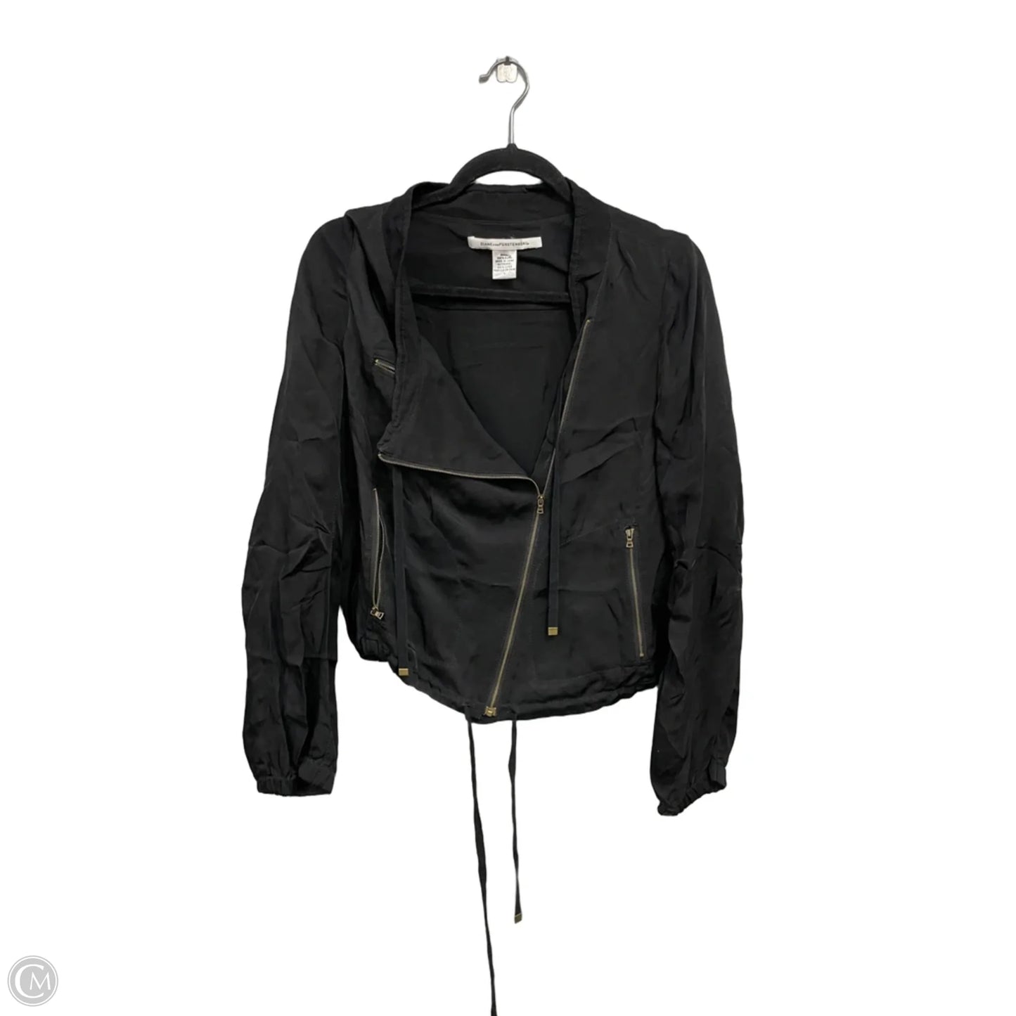Jacket Designer By Diane Von Furstenberg In Black, Size: 4