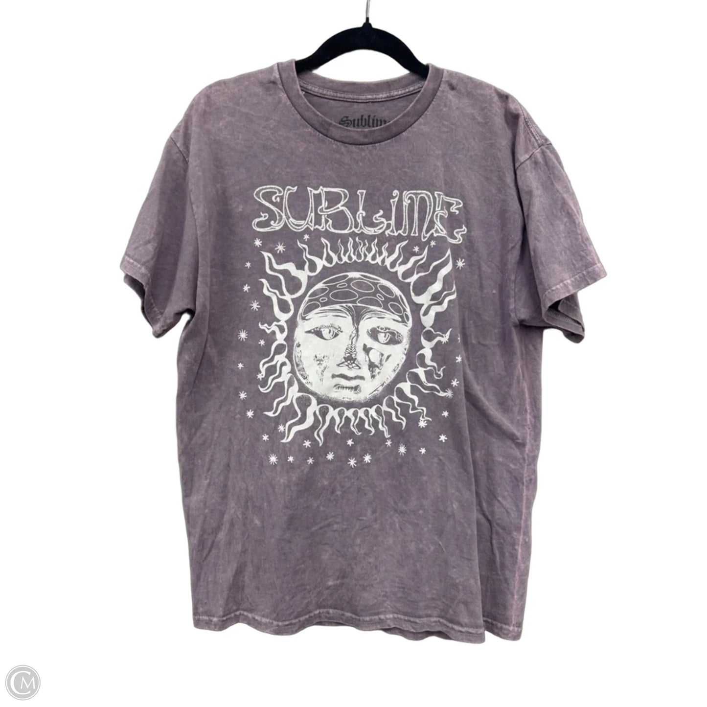 Top Short Sleeve Basic By Clothes Mentor In Purple, Size: L