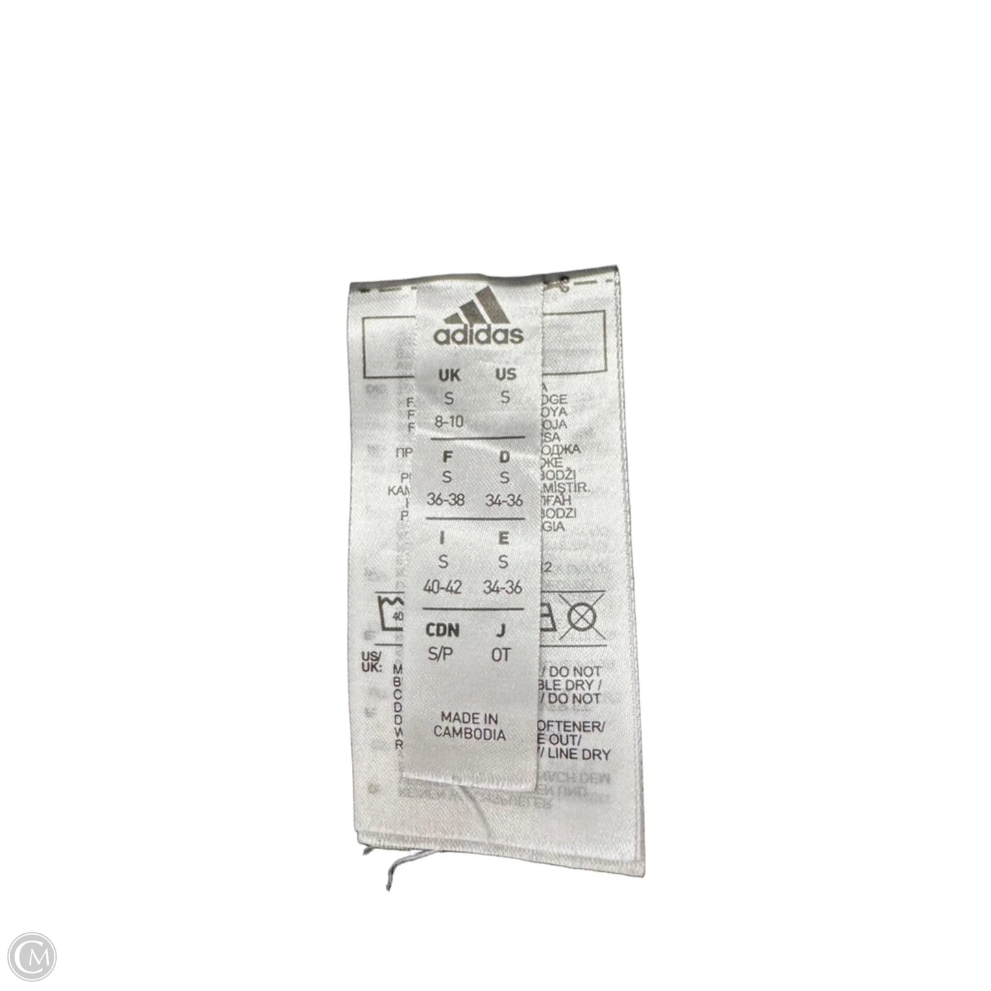 Athletic Shorts By Adidas In Black & White, Size: S