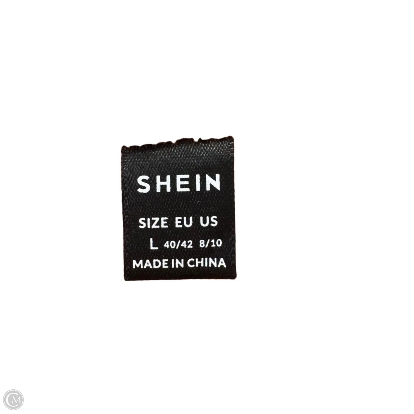 Top Long Sleeve By Shein In Cream & Orange, Size: L