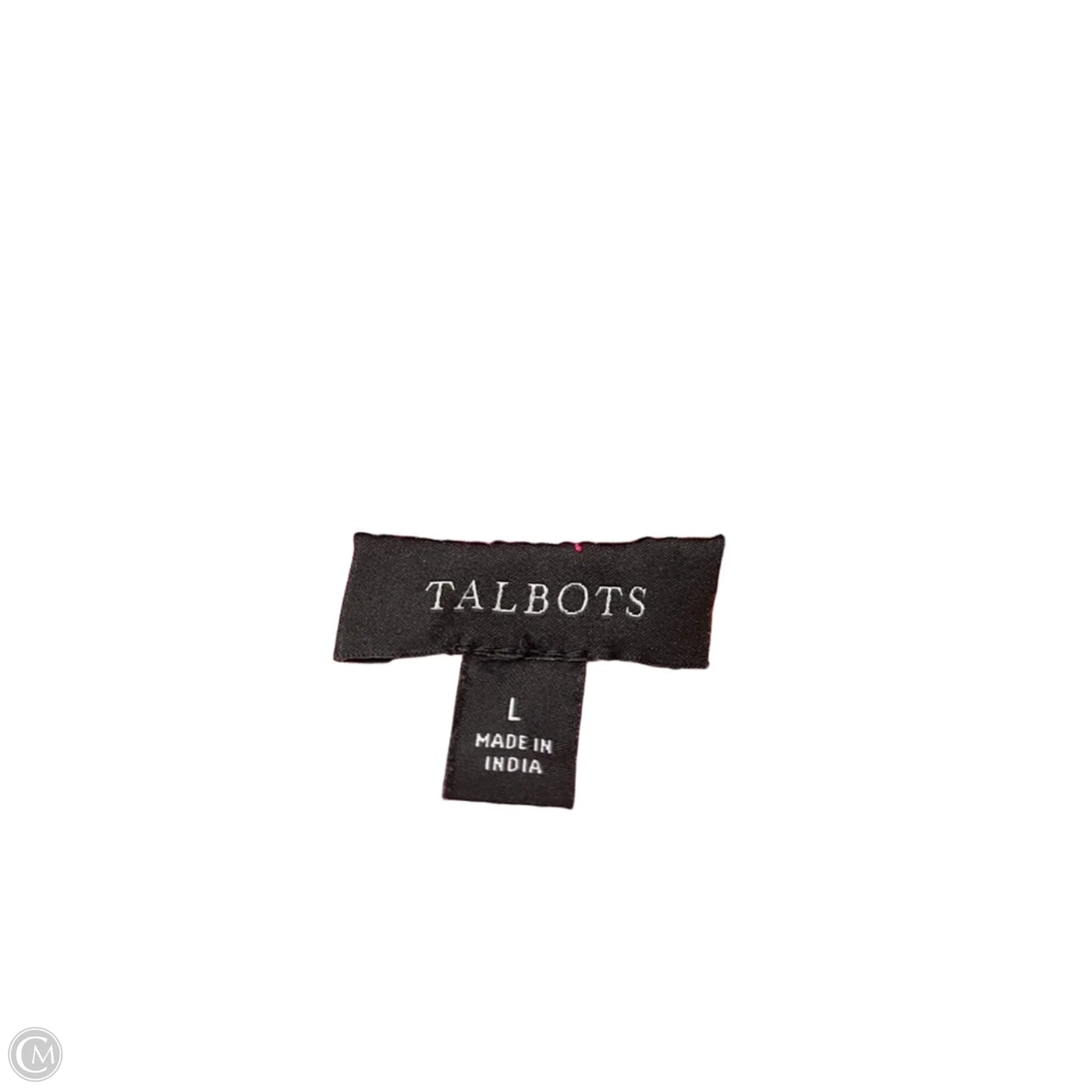 Top Long Sleeve By Talbots In Orange & Pink, Size: L