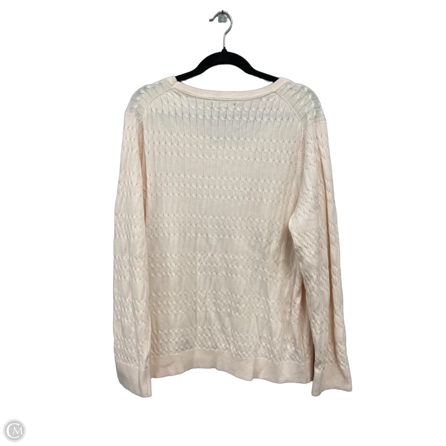 Sweater By Tommy Hilfiger In Peach, Size: Xxl