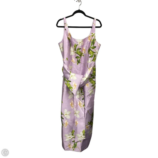 Dress Casual Maxi By Julia Jordan In Green & Purple, Size: 14