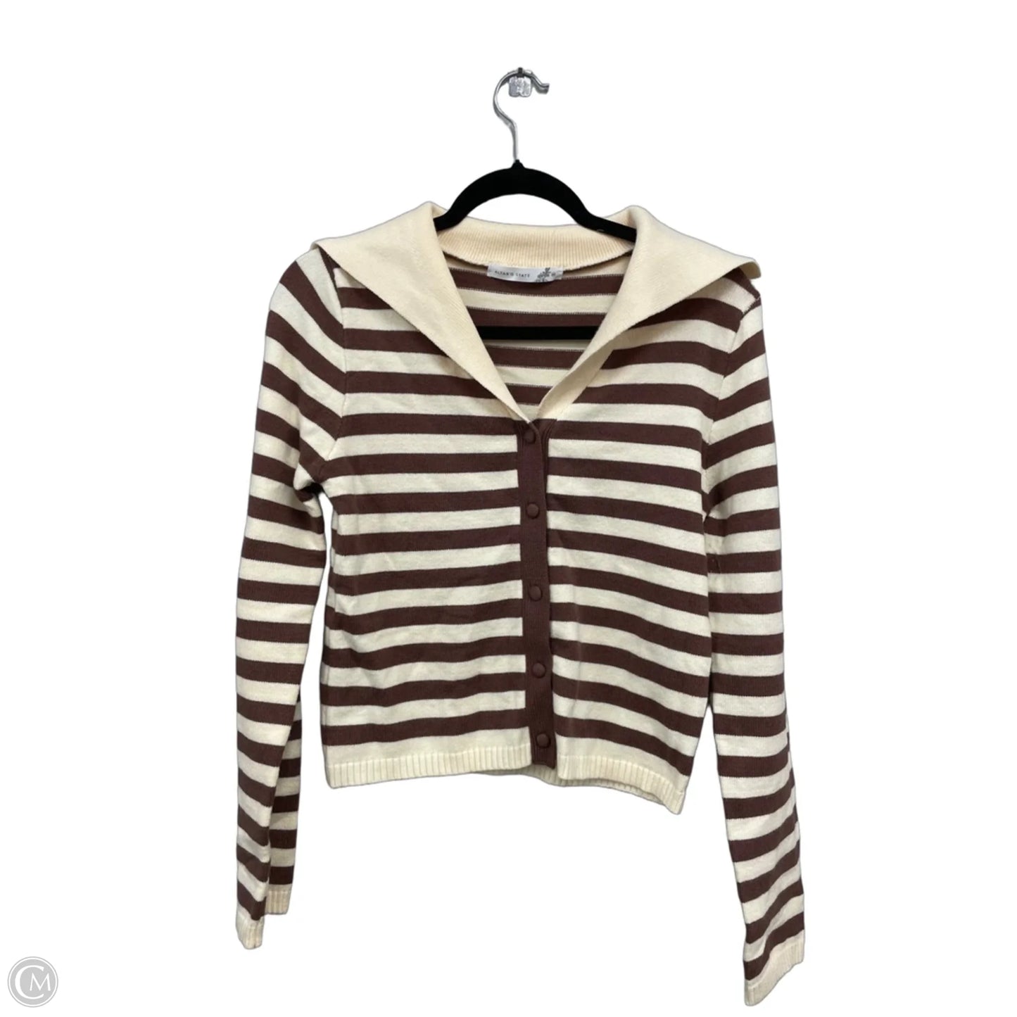 Sweater By Altard State In Brown & Cream, Size: M