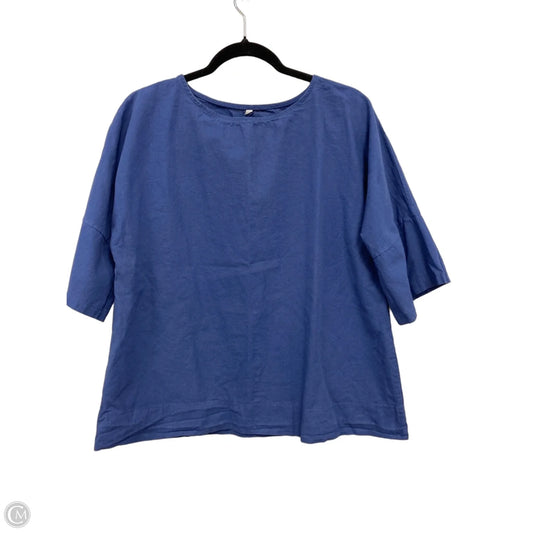 Top Short Sleeve By Clothes Mentor In Blue, Size: L