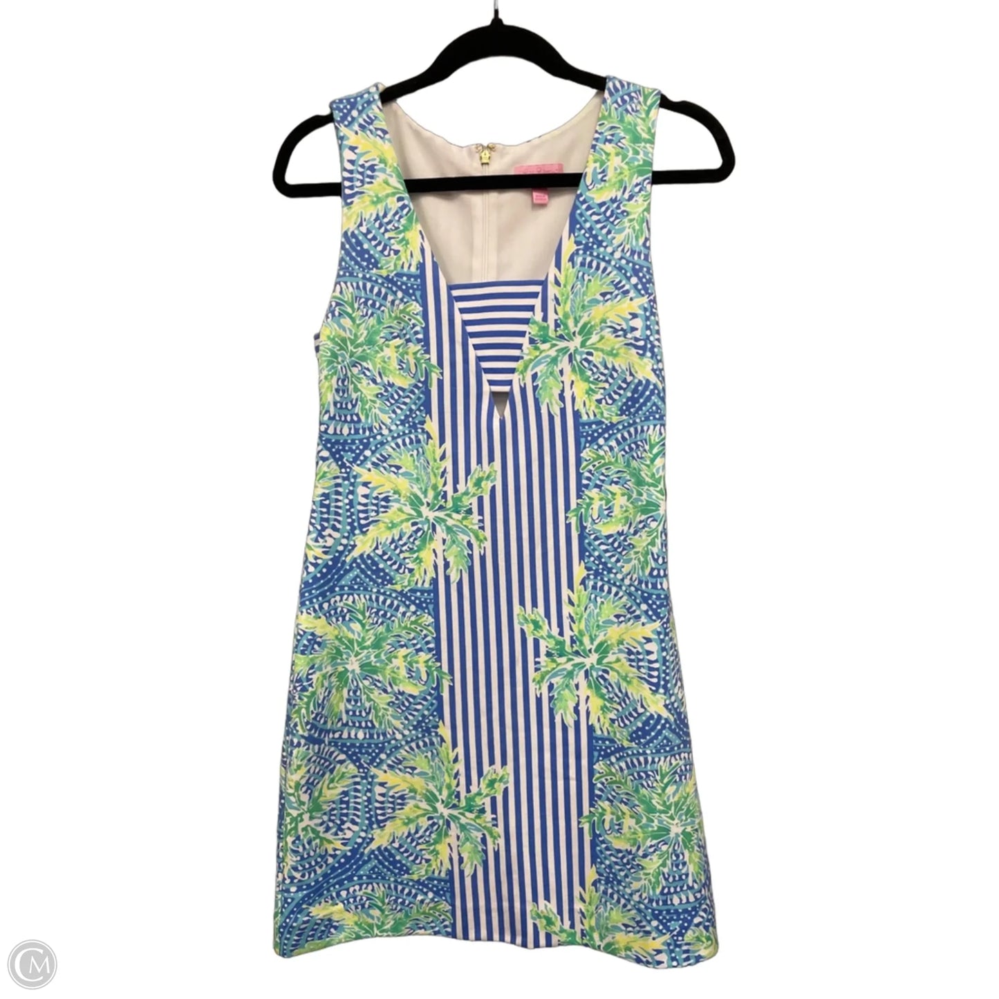 Dress Designer By Lilly Pulitzer In Blue & Green, Size: Xs
