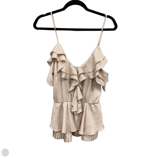 Blouse Sleeveless By Do + Be In Cream, Size: S