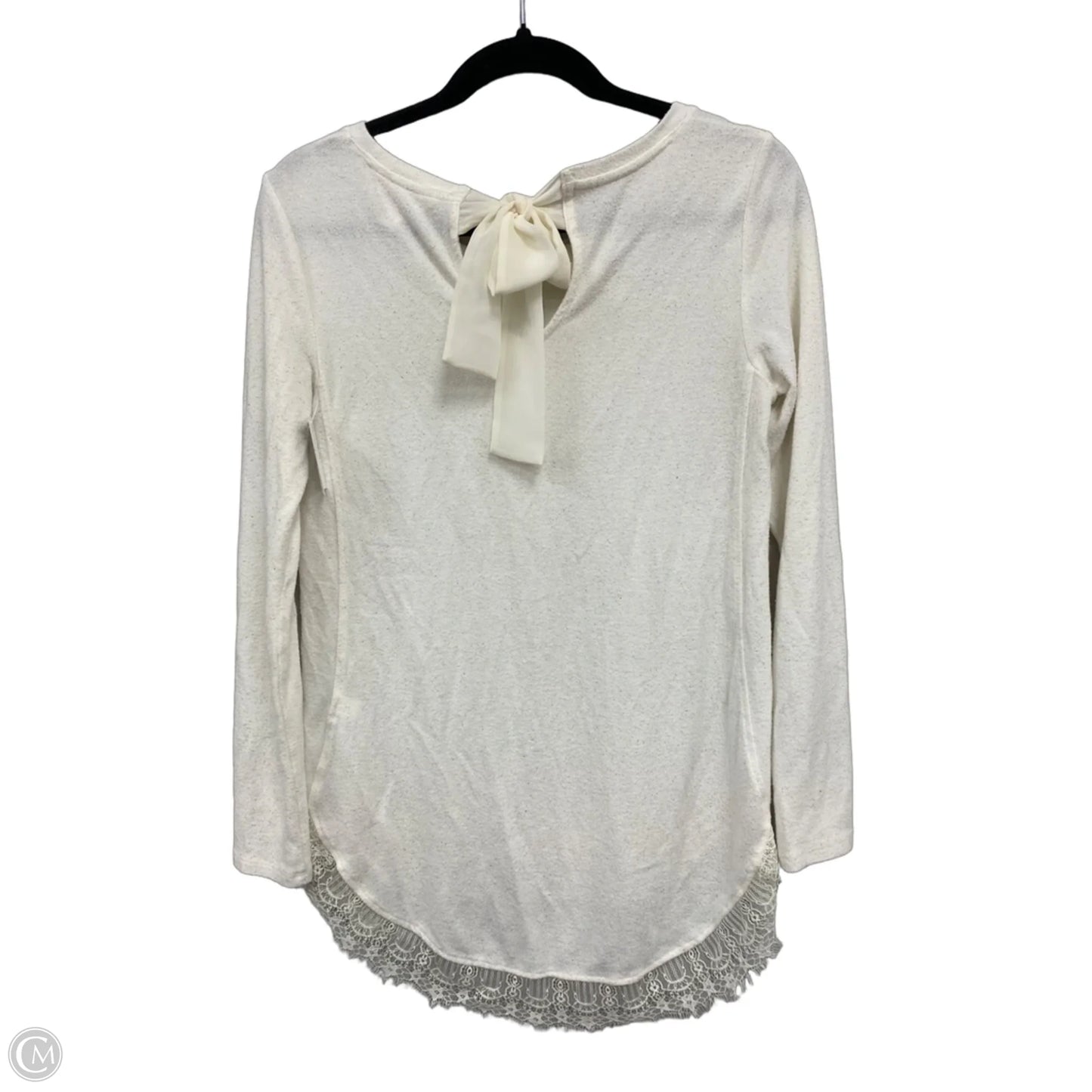 Sweater By Lc Lauren Conrad In Gold & White, Size: Xs