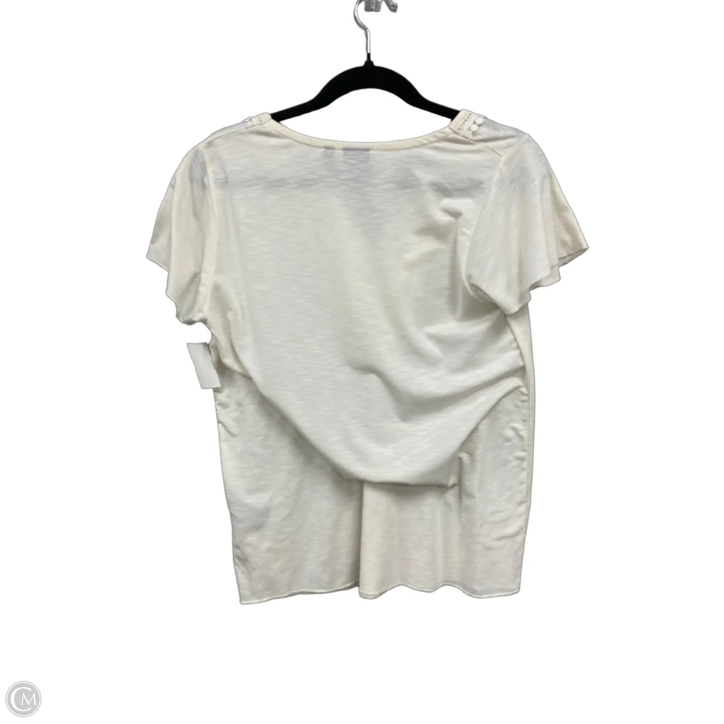 Top Short Sleeve By Rafaella In Cream, Size: M