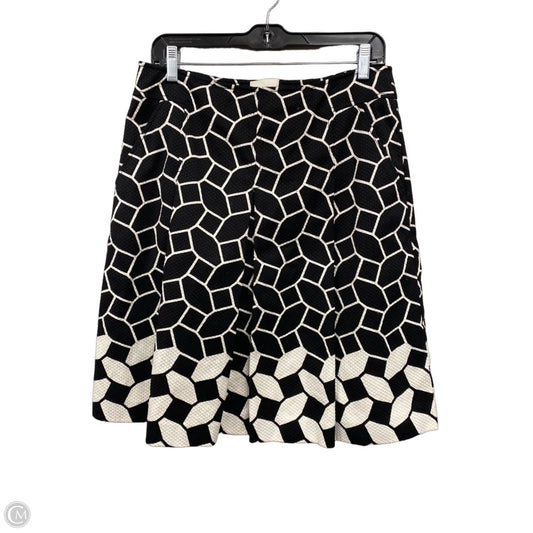 Skirt Midi By Talbots In Black & White, Size: 8