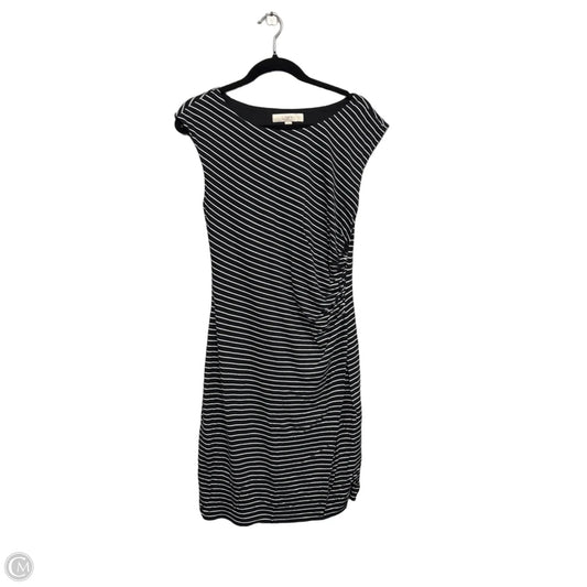 Dress Casual Midi By Loft In Black & White, Size: M