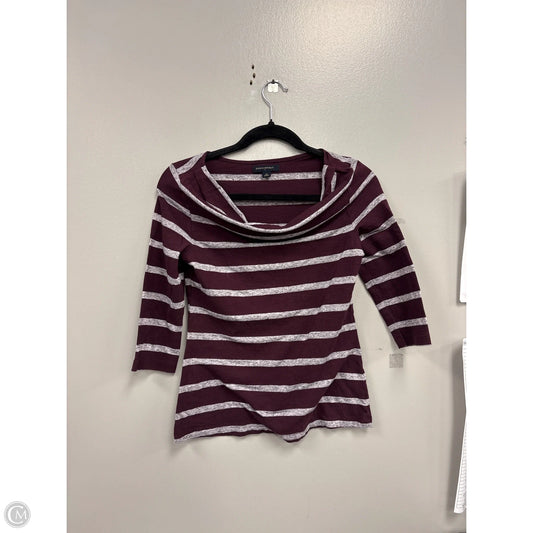 Top 3/4 Sleeve Basic By Banana Republic In Maroon, Size: Xs