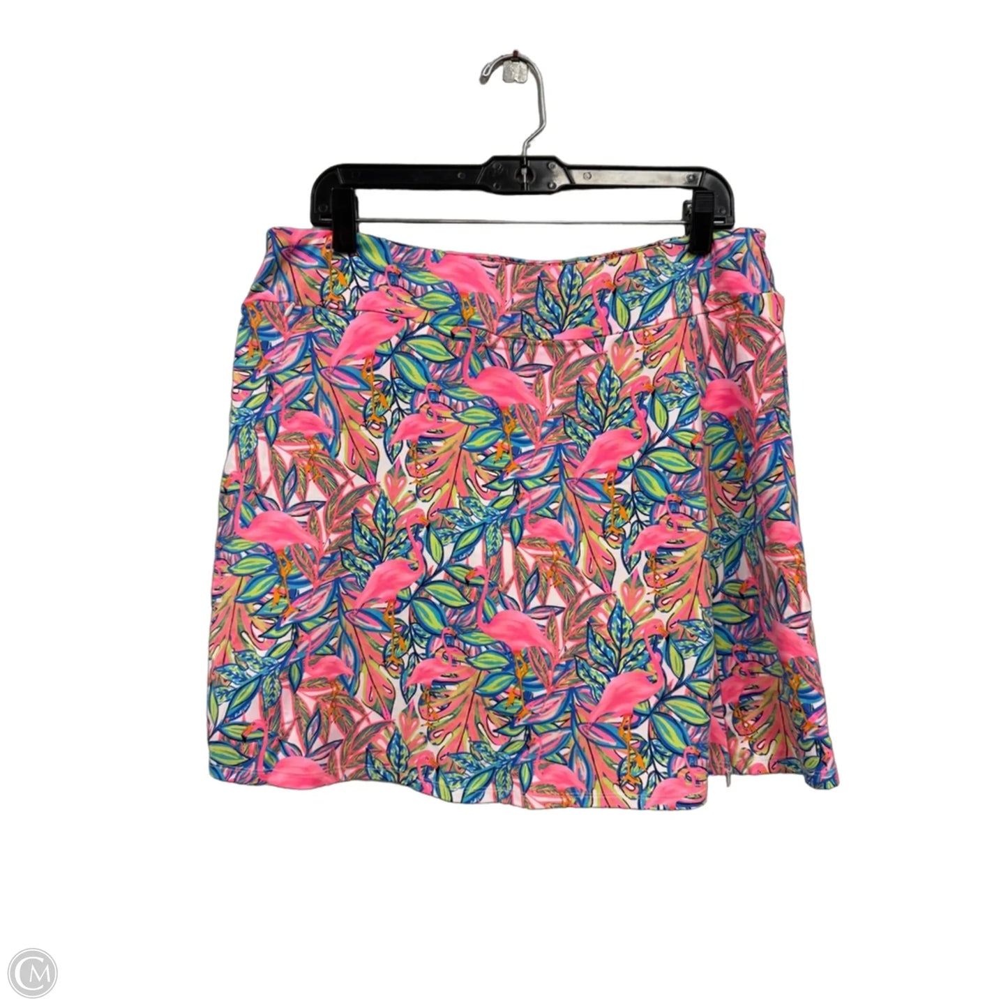 Skort By Lulu B In Blue & Pink, Size: L