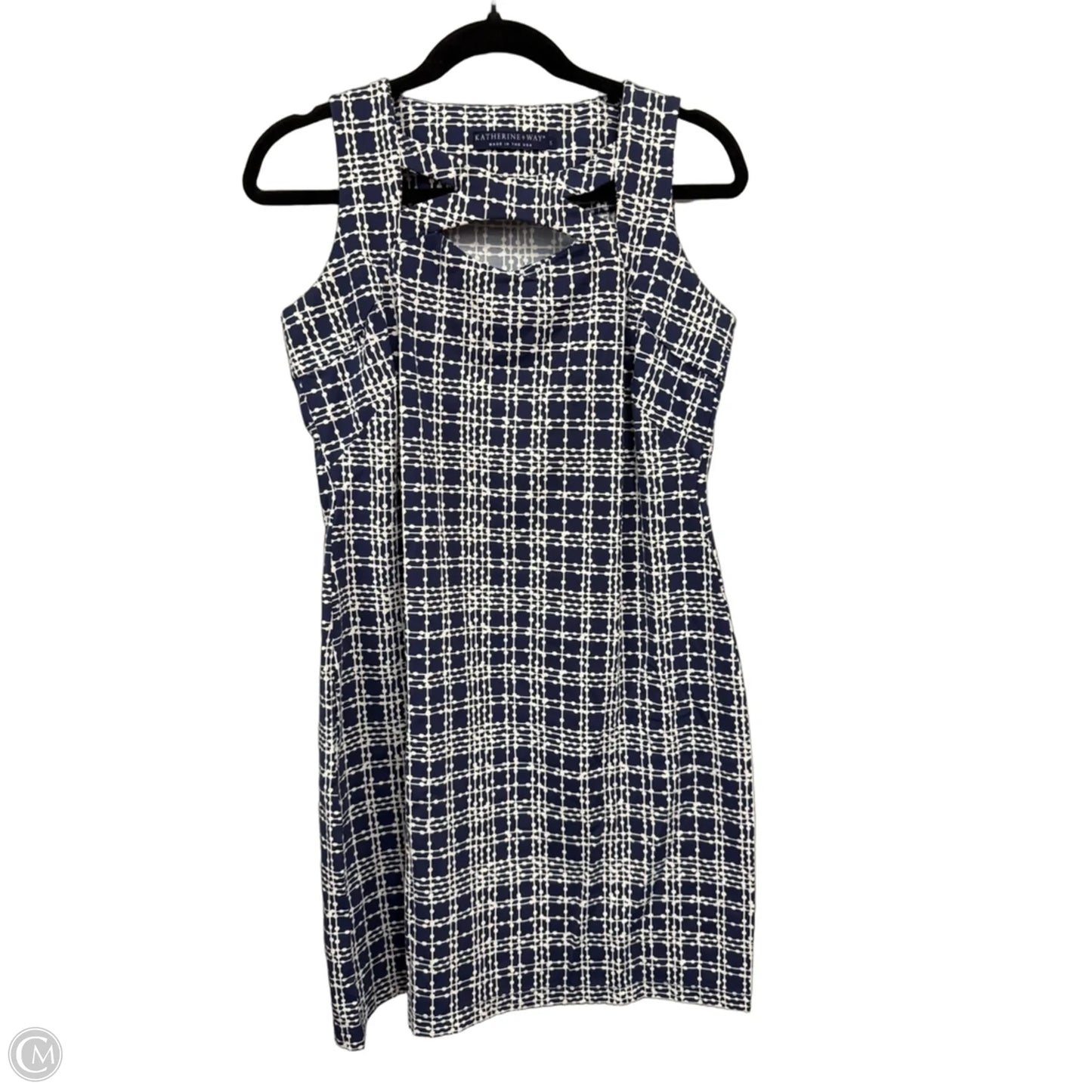 Dress Casual Short By Clothes Mentor In Blue & White, Size: S