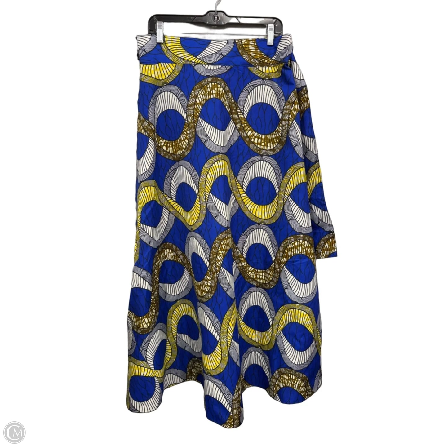 Skirt Maxi By Clothes Mentor In Blue & Yellow, Size: L