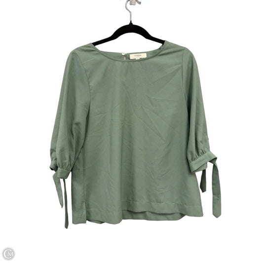 Blouse Short Sleeve By Umgee In Green, Size: S