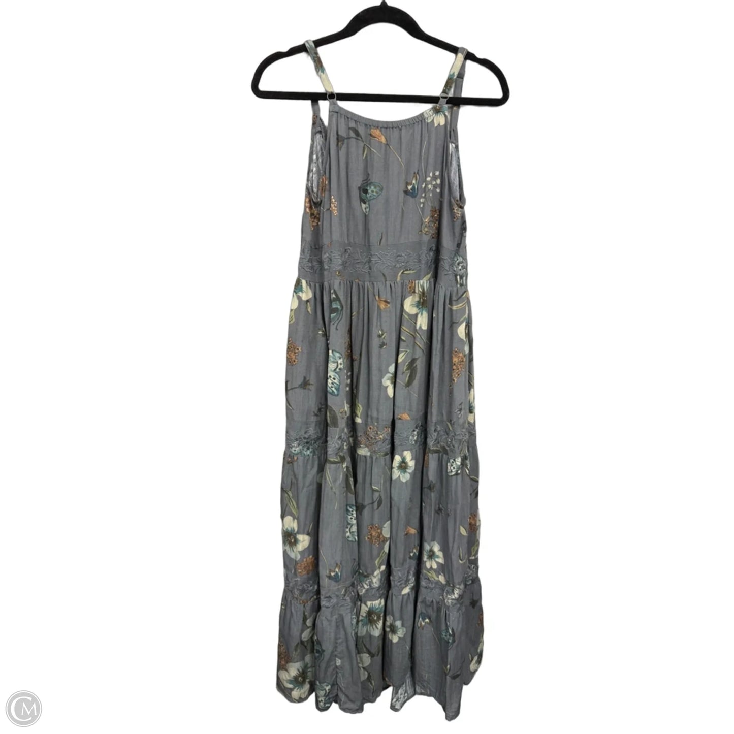 Dress Casual Maxi By Clothes Mentor In Grey, Size: L