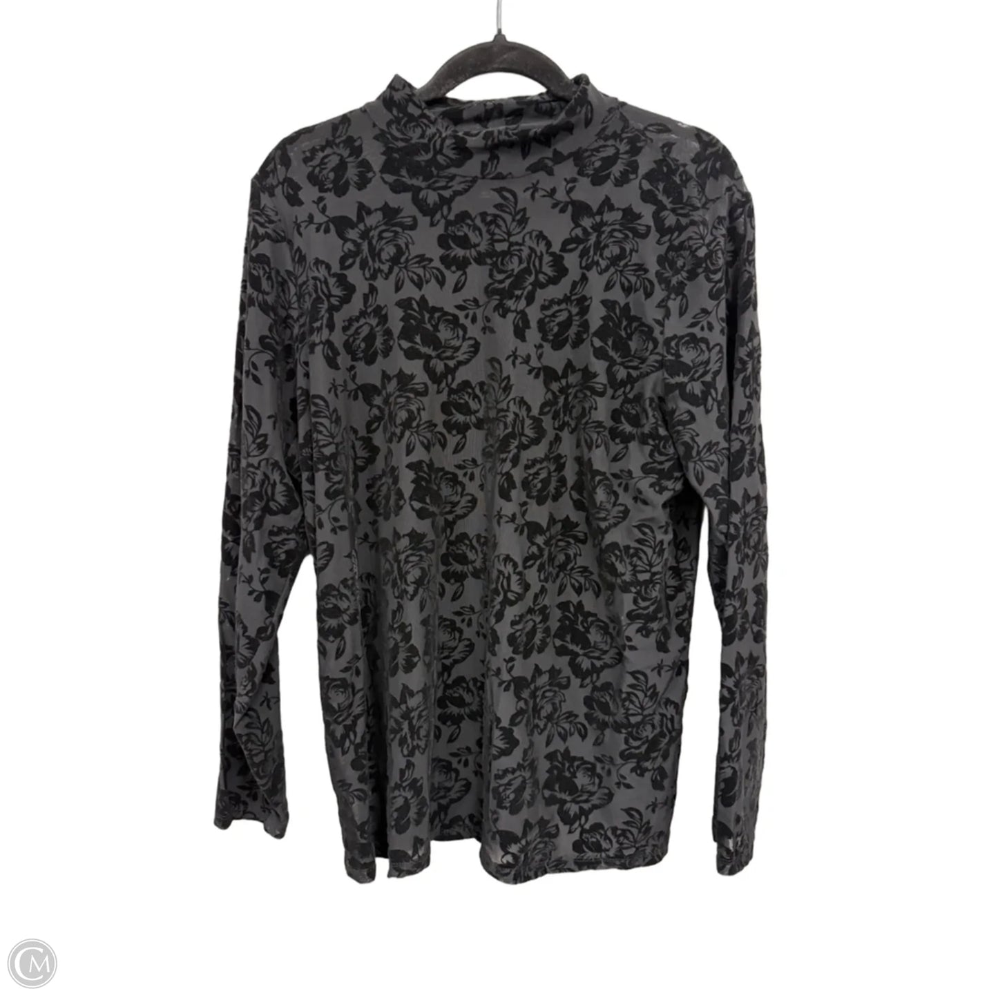 Blouse Long Sleeve By Torrid In Black, Size: L