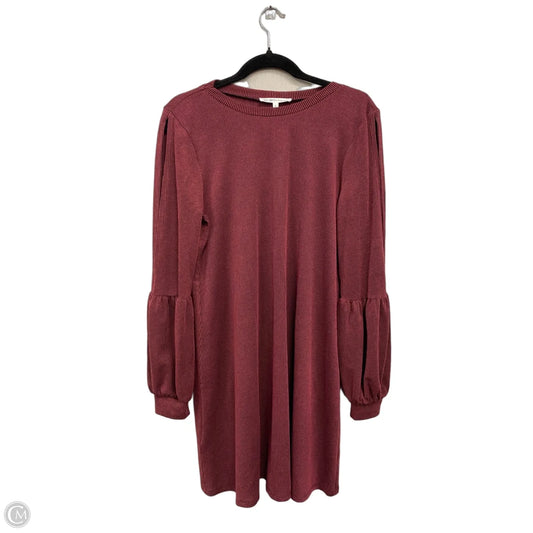Dress Casual Short By Bcbg In Black & Red, Size: L