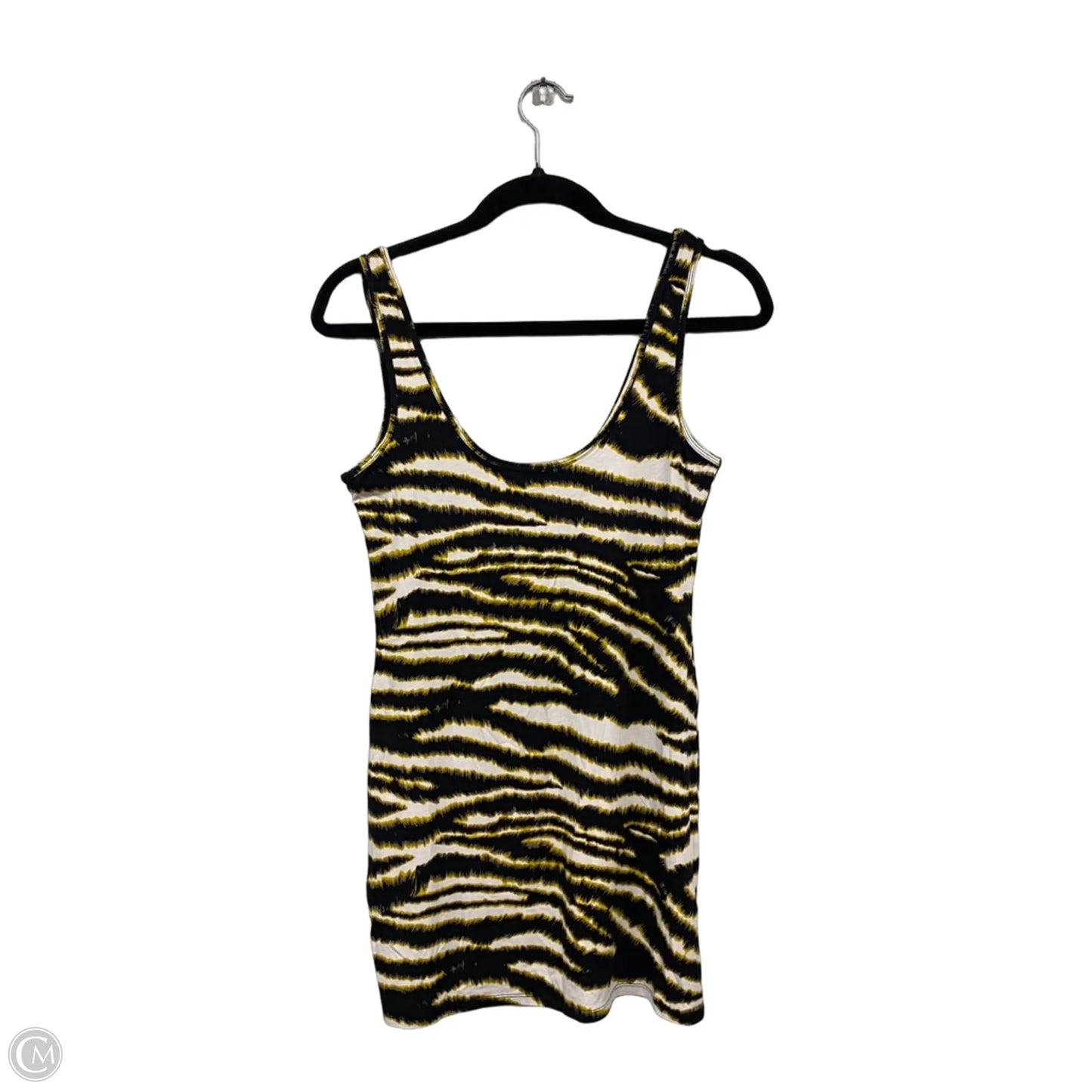 Top Sleeveless Basic By Moda Intl In Black & Yellow, Size: S