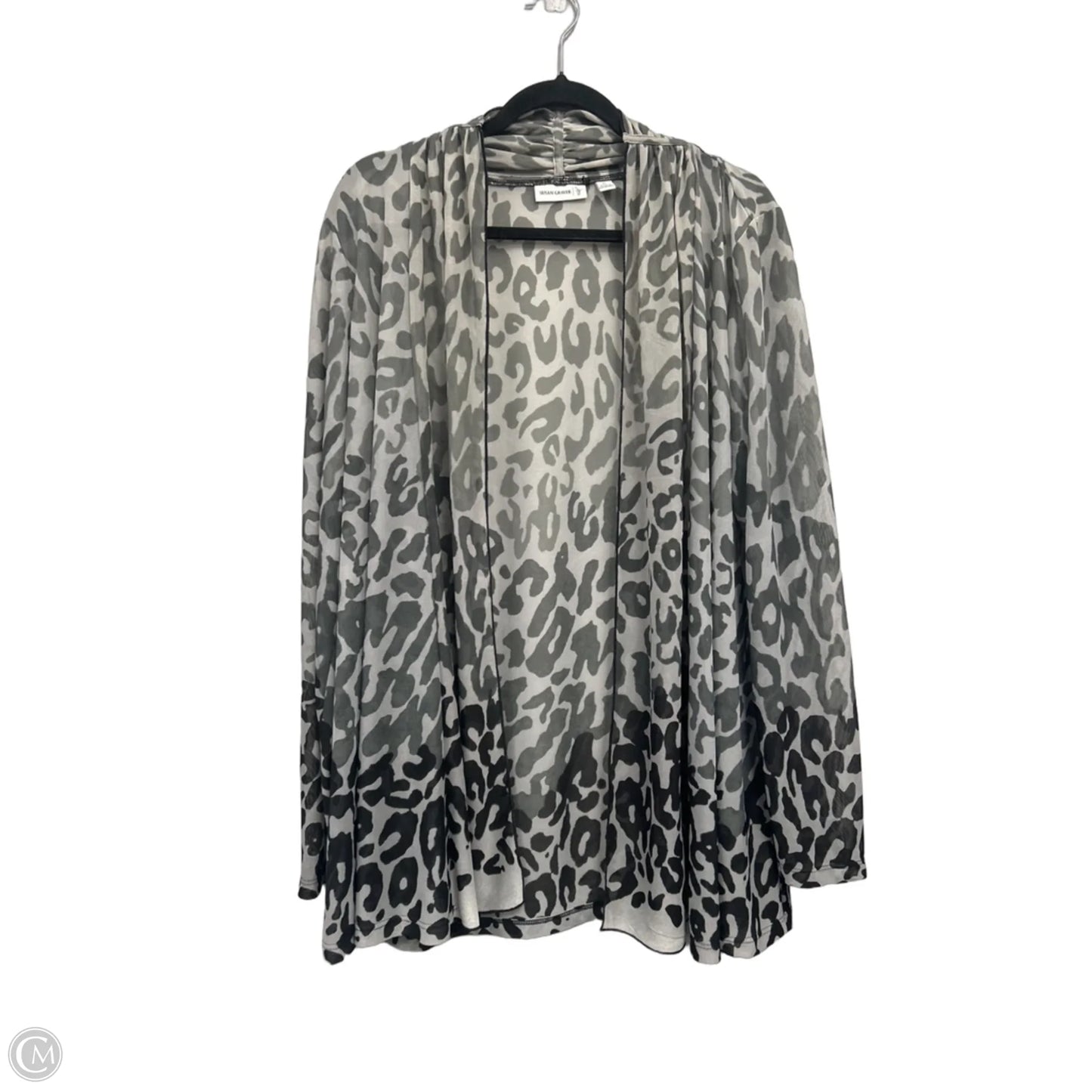 Cardigan By Susan Graver In Grey, Size: Xl
