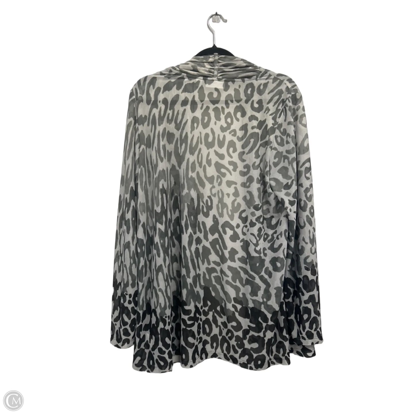 Cardigan By Susan Graver In Grey, Size: Xl