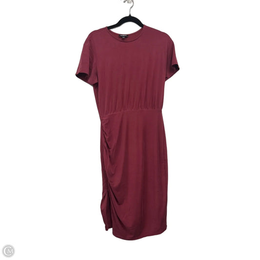 Dress Casual Midi By Express In Pink, Size: M