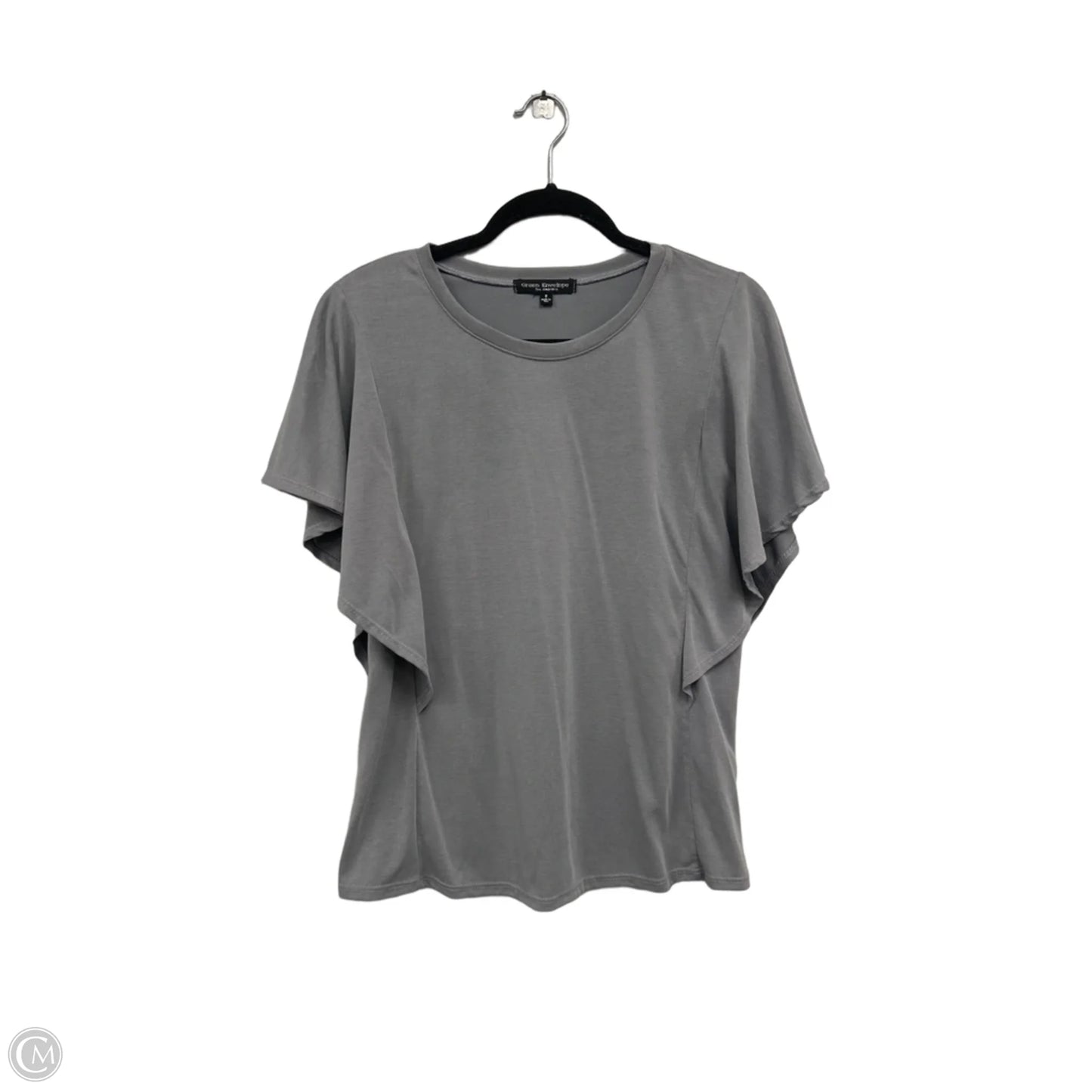 Top Short Sleeve By Green Envelope In Grey, Size: S