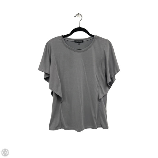Top Short Sleeve By Green Envelope In Grey, Size: S