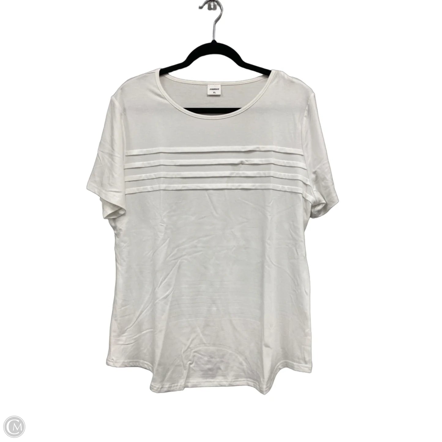 Top Short Sleeve Basic By Clothes Mentor In White, Size: Xl