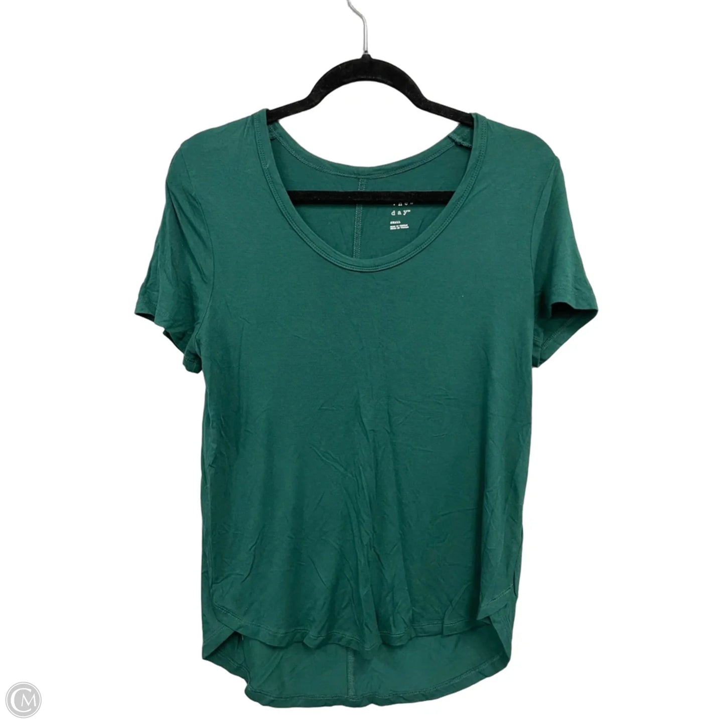 Top Short Sleeve By A New Day In Green, Size: S