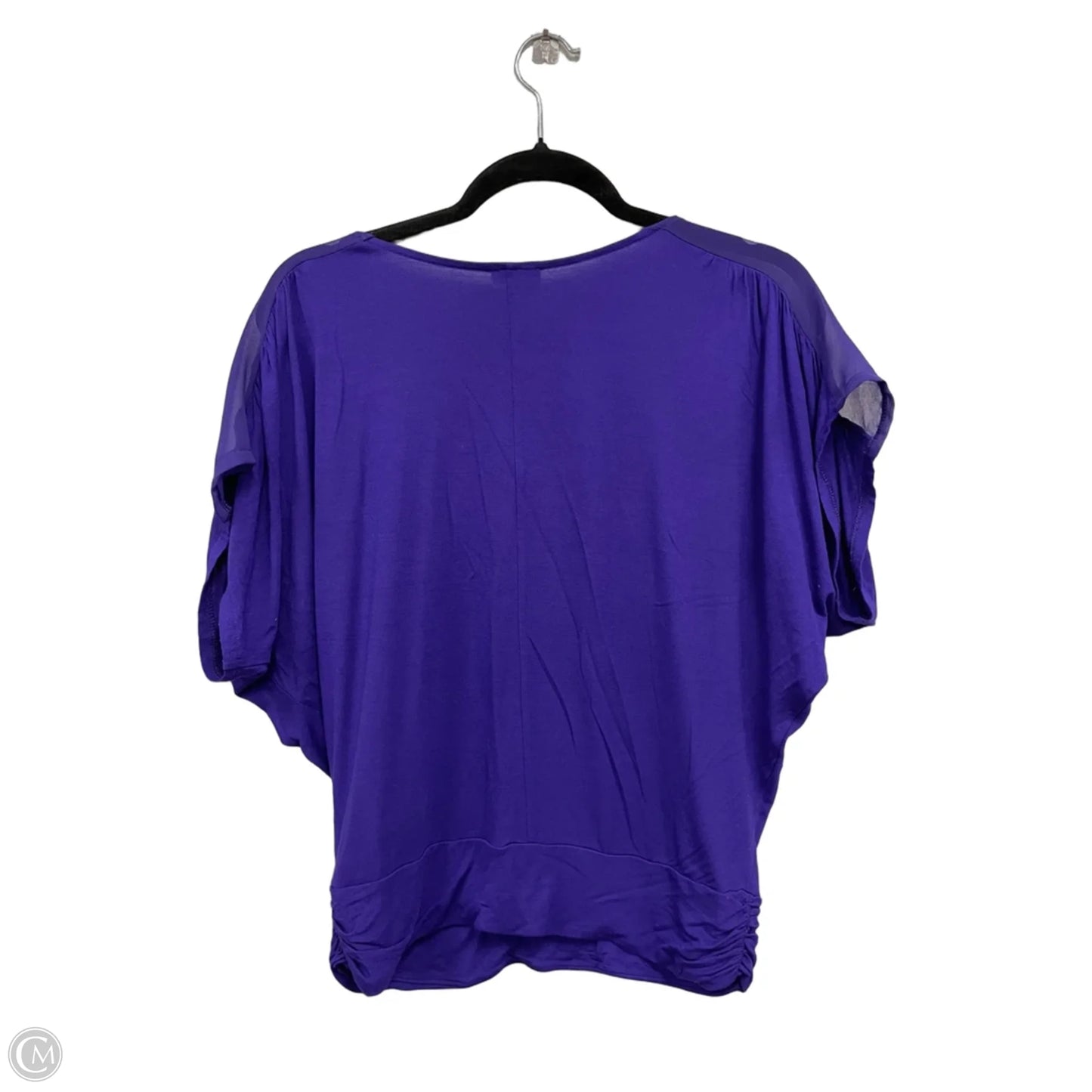 Top Short Sleeve By Express In Purple, Size: S