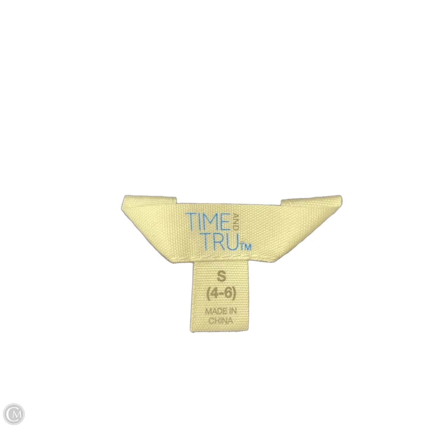 Top Short Sleeve By Time And Tru In Blue & White, Size: S