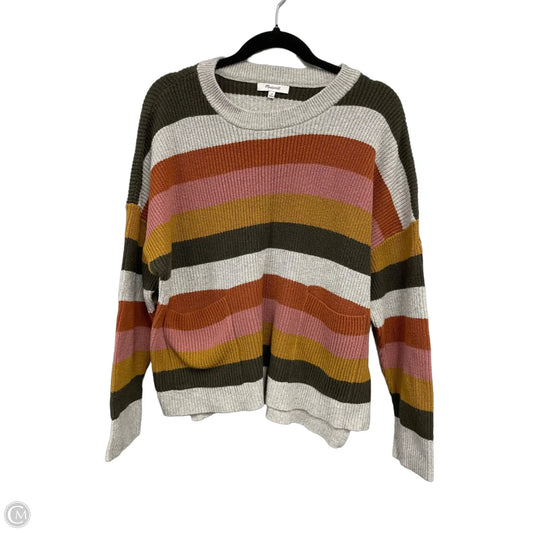 Sweater By Madewell In Green & Orange, Size: 2x