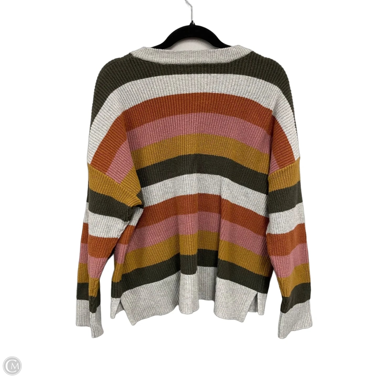 Sweater By Madewell In Green & Orange, Size: 2x
