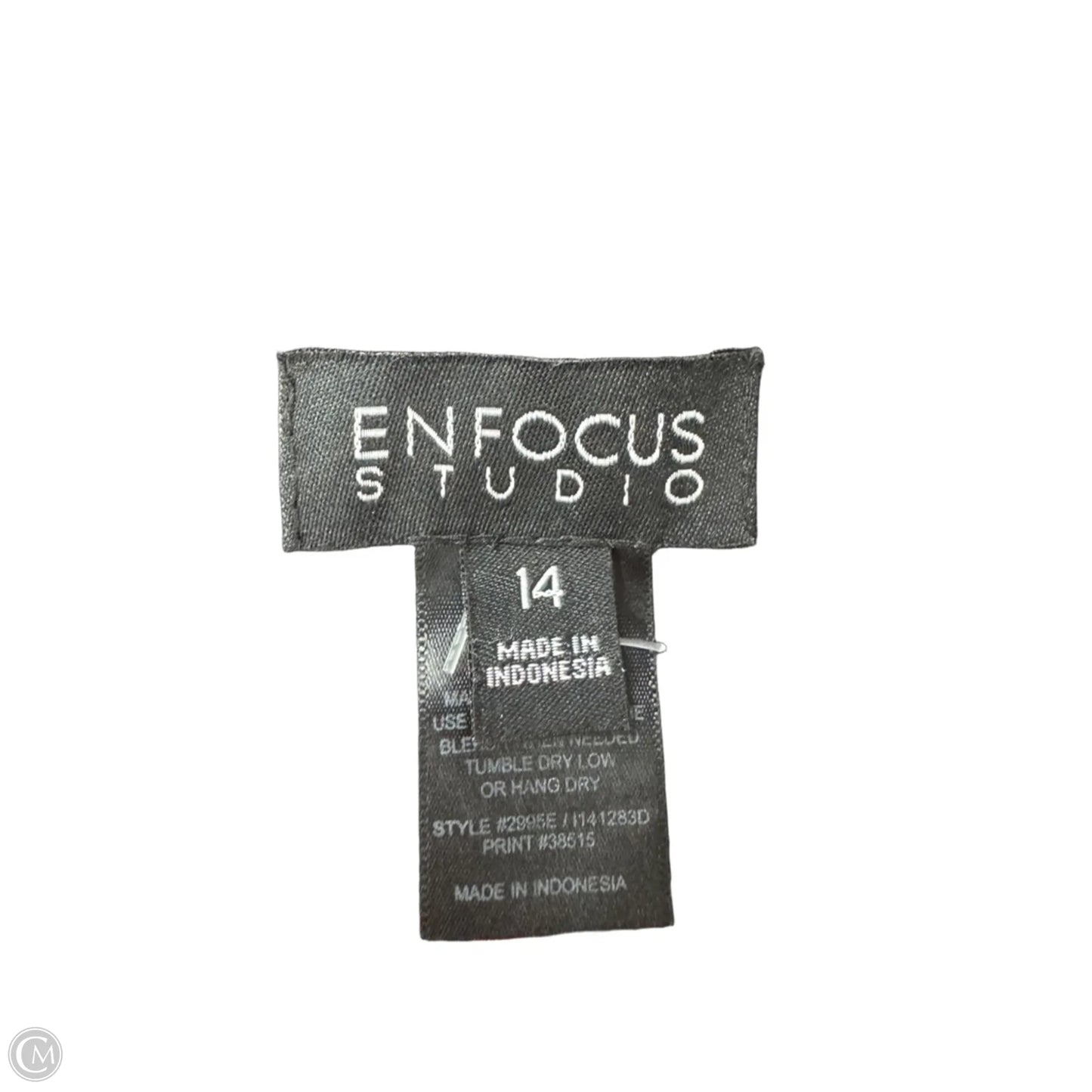 Dress Casual Short By Enfocus In Black & Red, Size: 14